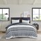 Edge Collections - 20" X 18" - Blue - INK+IVY Full/Queen Navy Cotton Comforter Set with Chenille Tufting - 3 Piece